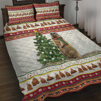 Merry Swissmas Marmot Santa Quilt Bed Set Switzerland Christmas Pattern - Wonder Print Shop