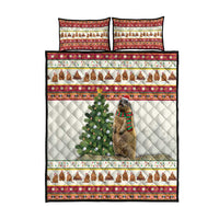 Merry Swissmas Marmot Santa Quilt Bed Set Switzerland Christmas Pattern - Wonder Print Shop