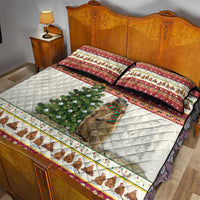 Merry Swissmas Marmot Santa Quilt Bed Set Switzerland Christmas Pattern - Wonder Print Shop