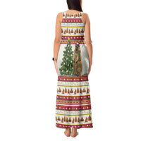 Merry Swissmas Marmot Santa Tank Maxi Dress Switzerland Christmas Pattern - Wonder Print Shop