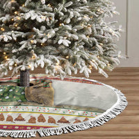 Merry Swissmas Marmot Santa Tree Skirt Switzerland Christmas Pattern - Wonder Print Shop