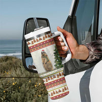 Merry Swissmas Marmot Santa Tumbler With Handle Switzerland Christmas Pattern - Wonder Print Shop