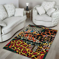 African Mixed Wild Animal Skins Area Rug LT9 - Wonder Print Shop