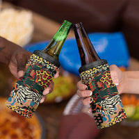 African Mixed Wild Animal Skins 4 in 1 Can Cooler Tumbler LT9 - Wonder Print Shop