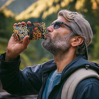 African Mixed Wild Animal Skins 4 in 1 Can Cooler Tumbler LT9 - Wonder Print Shop