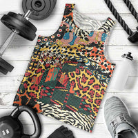 African Mixed Wild Animal Skins Men Tank Top - Wonder Print Shop