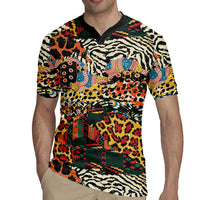 African Mixed Wild Animal Skins Rugby Jersey - Wonder Print Shop