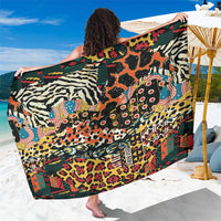 African Mixed Wild Animal Skins Sarong - Wonder Print Shop