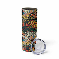 African Mixed Wild Animal Skins Skinny Tumbler - Wonder Print Shop