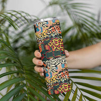 African Mixed Wild Animal Skins Skinny Tumbler - Wonder Print Shop