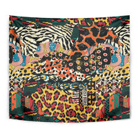 African Mixed Wild Animal Skins Tapestry - Wonder Print Shop