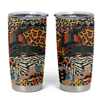 African Mixed Wild Animal Skins Tumbler Cup - Wonder Print Shop
