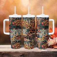 African Mixed Wild Animal Skins Tumbler With Handle - Wonder Print Shop