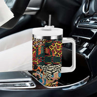 African Mixed Wild Animal Skins Tumbler With Handle - Wonder Print Shop