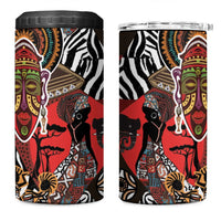 Beautiful African Women Ethnic Motifs 4 in 1 Can Cooler Tumbler LT9 - Wonder Print Shop