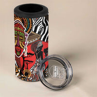 Beautiful African Women Ethnic Motifs 4 in 1 Can Cooler Tumbler LT9 - Wonder Print Shop