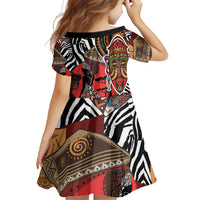 Beautiful African Women Ethnic Motifs Family Matching Summer Maxi Dress and Hawaiian Shirt - Wonder Print Shop