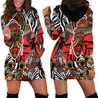 Beautiful African Women Ethnic Motifs Hoodie Dress - Wonder Print Shop