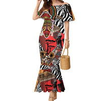 Beautiful African Women Ethnic Motifs Mermaid Dress - Wonder Print Shop