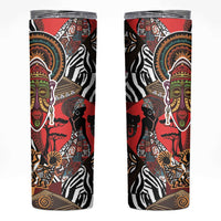 Beautiful African Women Ethnic Motifs Skinny Tumbler - Wonder Print Shop