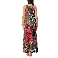 Beautiful African Women Ethnic Motifs Tank Maxi Dress - Wonder Print Shop