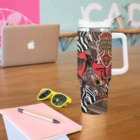 Beautiful African Women Ethnic Motifs Tumbler With Handle - Wonder Print Shop
