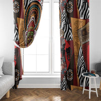 Beautiful African Women Ethnic Motifs Window Curtain - Wonder Print Shop