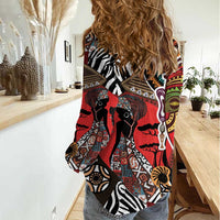 Beautiful African Women Ethnic Motifs Women Casual Shirt - Wonder Print Shop
