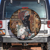 Beautiful Black Woman Spare Tire Cover African Tribal Pattern - Wonder Print Shop