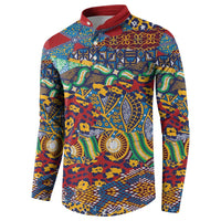 Traditional African Animal Skins Pattern Button Sweatshirt LT9 - Wonder Print Shop