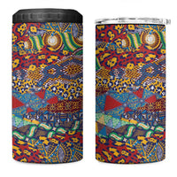 Traditional African Animal Skins Pattern 4 in 1 Can Cooler Tumbler LT9 - Wonder Print Shop