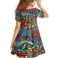 Traditional African Animal Skins Pattern Family Matching Short Sleeve Bodycon Dress and Hawaiian Shirt - Wonder Print Shop