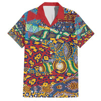 Traditional African Animal Skins Pattern Family Matching Short Sleeve Bodycon Dress and Hawaiian Shirt - Wonder Print Shop