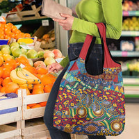 Traditional African Animal Skins Pattern Grocery Bag