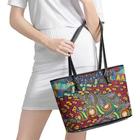 Traditional African Animal Skins Pattern Leather Tote Bag - Wonder Print Shop