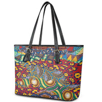 Traditional African Animal Skins Pattern Leather Tote Bag - Wonder Print Shop