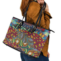 Traditional African Animal Skins Pattern Leather Tote Bag - Wonder Print Shop