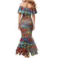 Traditional African Animal Skins Pattern Mermaid Dress - Wonder Print Shop