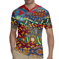 Traditional African Animal Skins Pattern Rugby Jersey - Wonder Print Shop