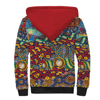 Traditional African Animal Skins Pattern Sherpa Hoodie - Wonder Print Shop