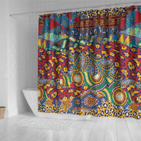 Traditional African Animal Skins Pattern Shower Curtain