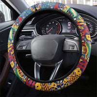 Traditional African Animal Skins Pattern Steering Wheel Cover - Wonder Print Shop