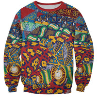 Traditional African Animal Skins Pattern Sweatshirt - Wonder Print Shop