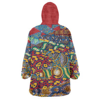 Traditional African Animal Skins Pattern Wearable Blanket Hoodie - Wonder Print Shop