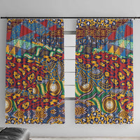 Traditional African Animal Skins Pattern Window Curtain - Wonder Print Shop