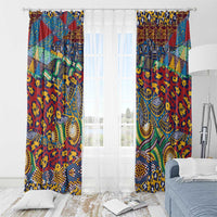 Traditional African Animal Skins Pattern Window Curtain - Wonder Print Shop