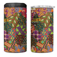 Traditional Ethnic African Vintage Motifs 4 in 1 Can Cooler Tumbler LT9 - Wonder Print Shop