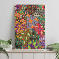Traditional Ethnic African Vintage Motifs Canvas Wall Art LT9 - Wonder Print Shop