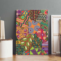 Traditional Ethnic African Vintage Motifs Canvas Wall Art LT9 - Wonder Print Shop