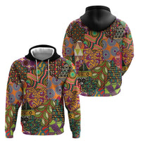 Traditional Ethnic African Vintage Motifs Hoodie - Wonder Print Shop